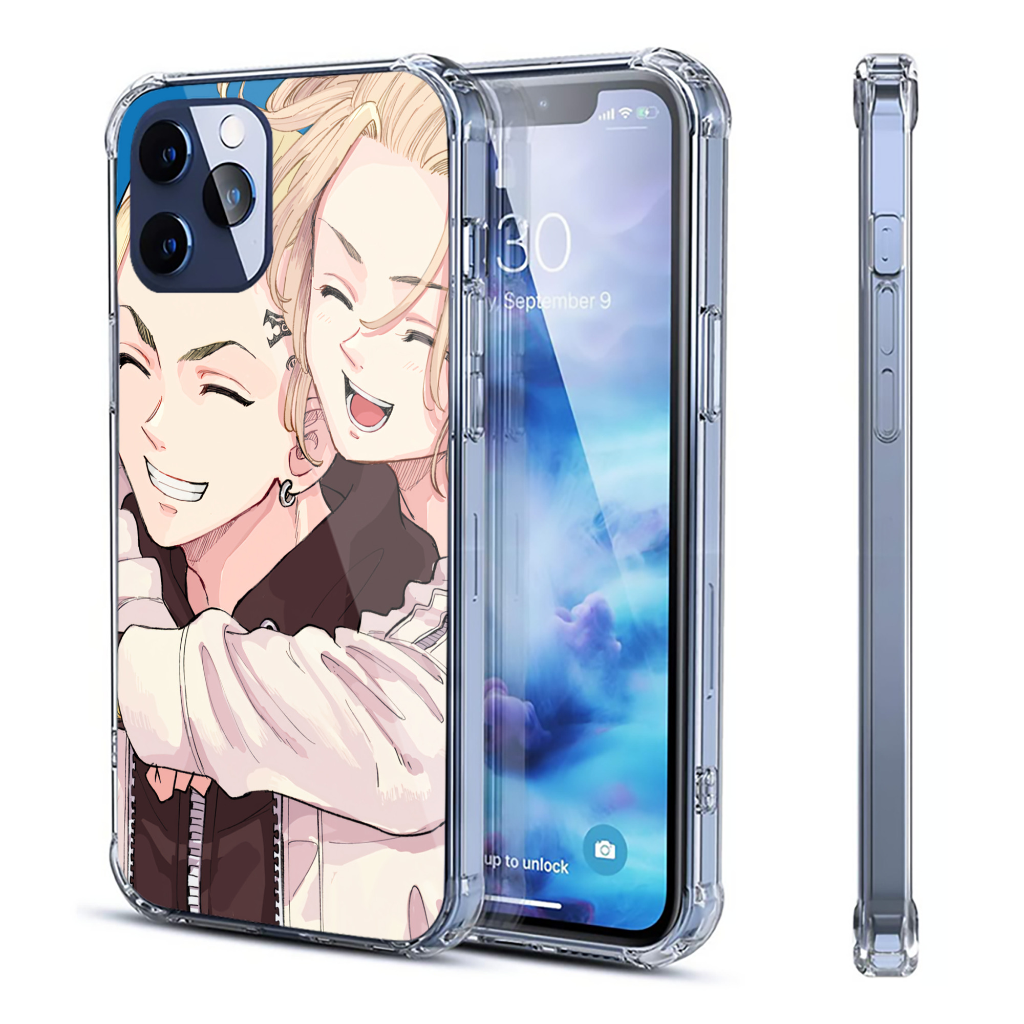 （画像用） 東京リベンジャーズ Tokyo Revengers 【iPhone 12シリーズ対応】透明スマホケース（クリアソフトケース）